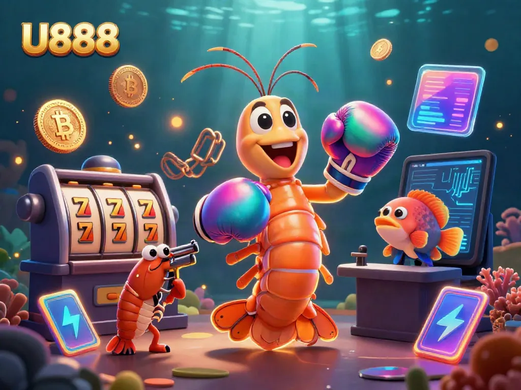 Experience thrilling U888 casino action with colorful characters and vibrant gaming elements
