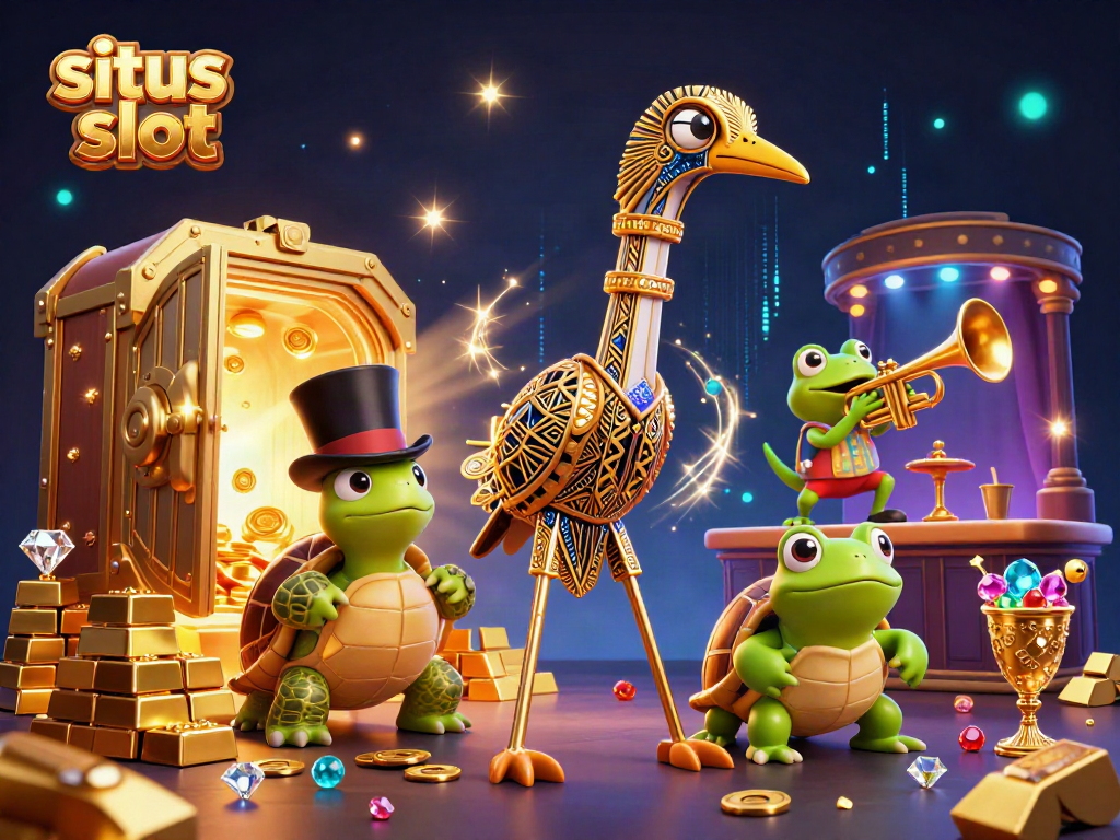 Engage in situs slot adventures with vibrant 3D characters and rich casino elements!
