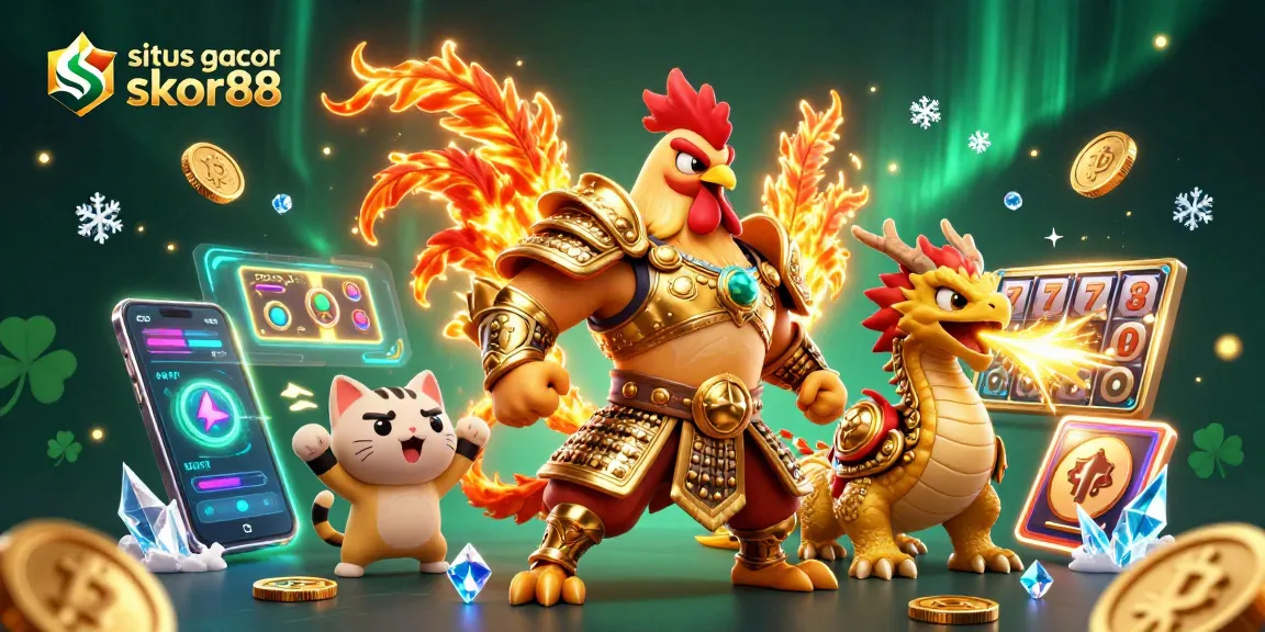 Experience the excitement of situs gacor skor88 with vibrant characters and dynamic gaming elements.