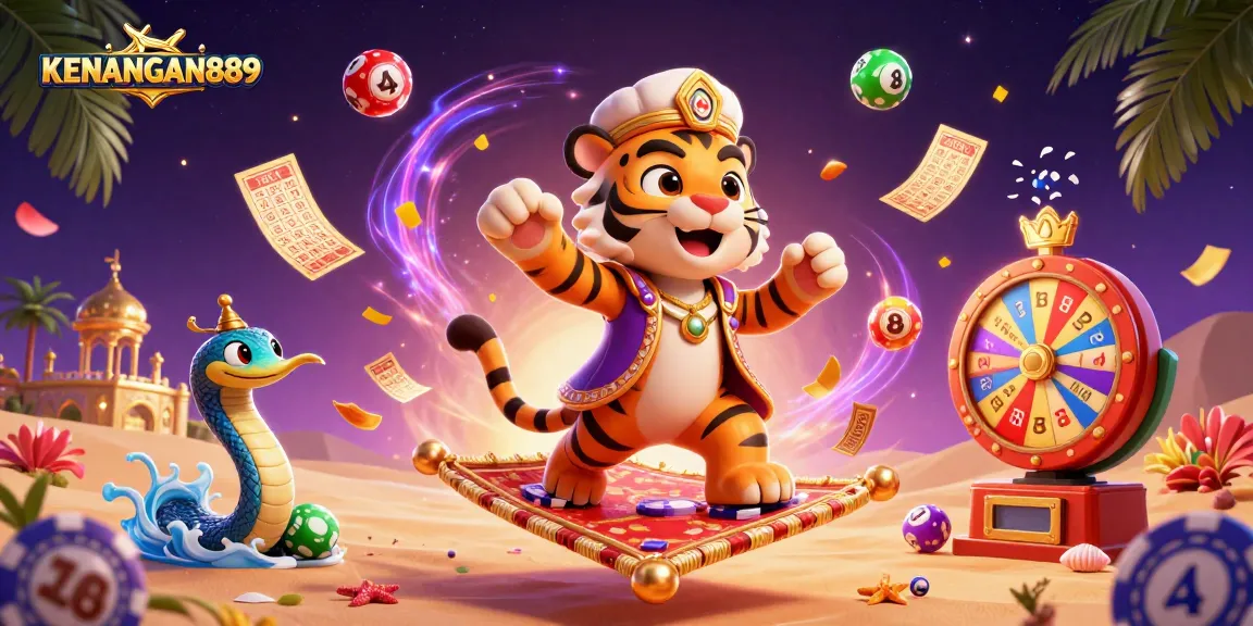Experience KENANGAN889's vibrant casino world with magical characters and dynamic game elements.