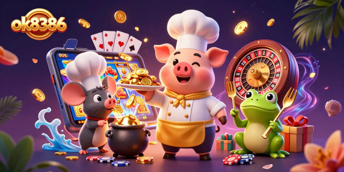 Experience the thrill of ok8386 casino gaming with a culinary twist and vibrant 3D characters.