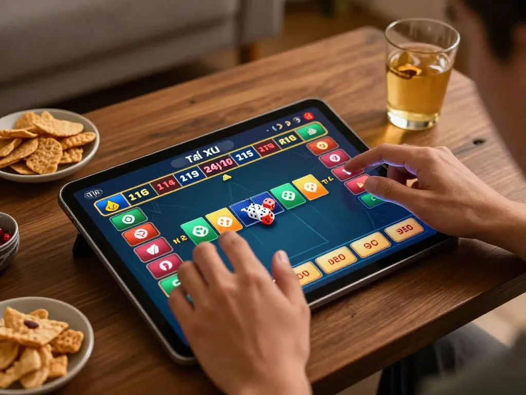 Engaging gameplay on app tài xỉu online uy tín, showcasing vibrant betting interface and excitement.