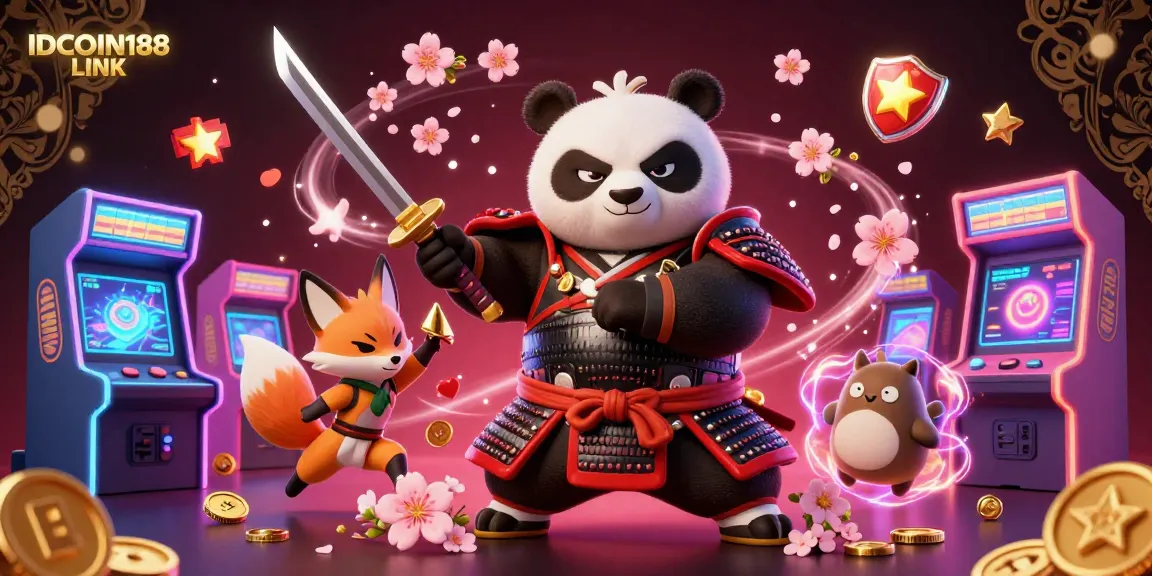 Experience thrilling gameplay with IDCOIN188 LINK featuring samurai panda and dynamic gaming elements.