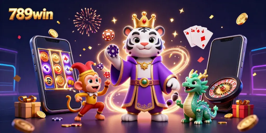 Experience the vibrant excitement of 789win with dynamic casino characters and games.