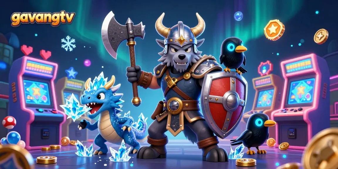 Experience thrilling gameplay with gavangtv, showcasing an action-packed casino scene amidst vibrant visuals.