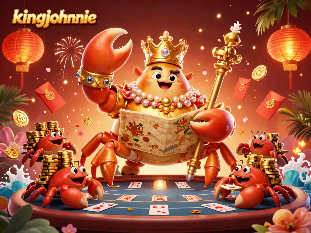 Win big at kingjohnnie with vibrant baccarat action amid colorful casino elements.