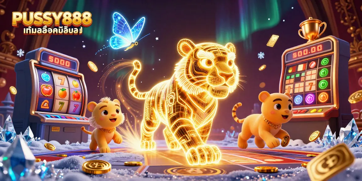Experience PUSSY888 เกมสล็อตมือถือ with thrilling slot games and exciting jackpots in a vibrant casino scene.