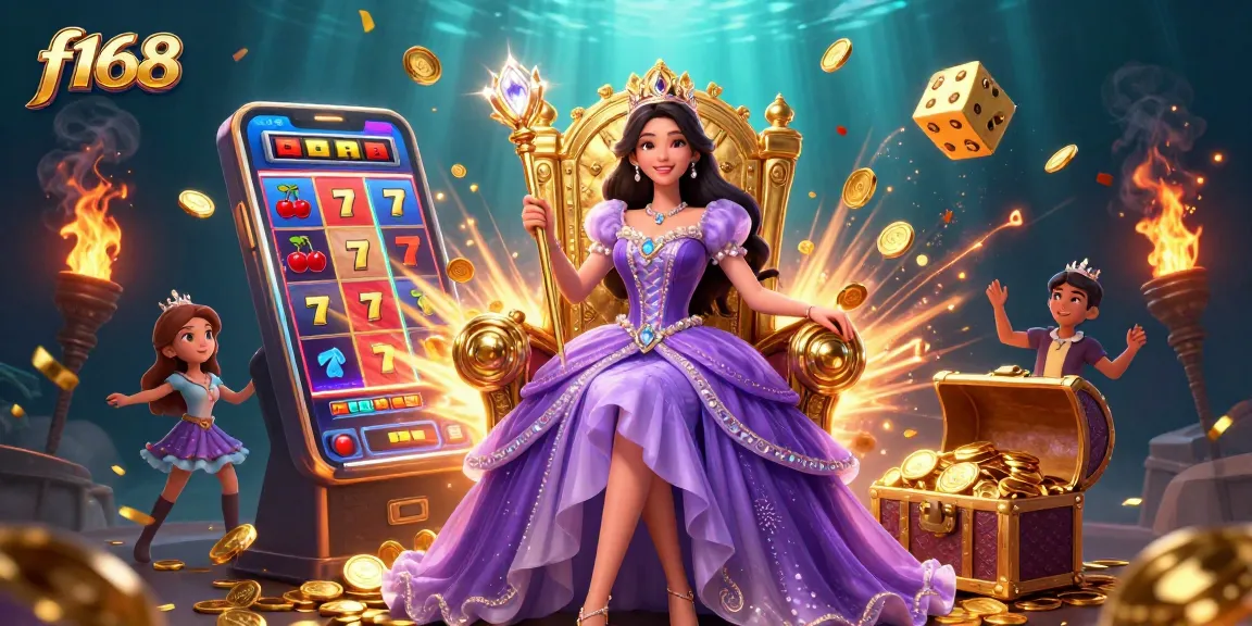 Experience thrilling gameplay with f168's stunning digital casino illustration filled with winning features.