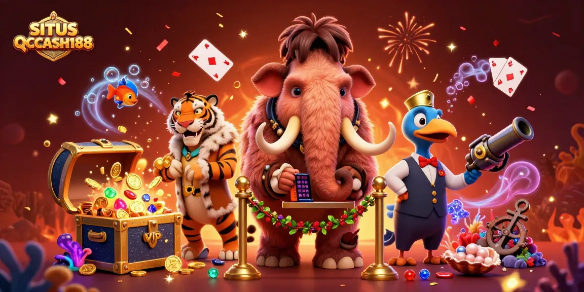 Unleash excitement with SITUS QQCASH188's colorful casino bouncer and dynamic gaming elements