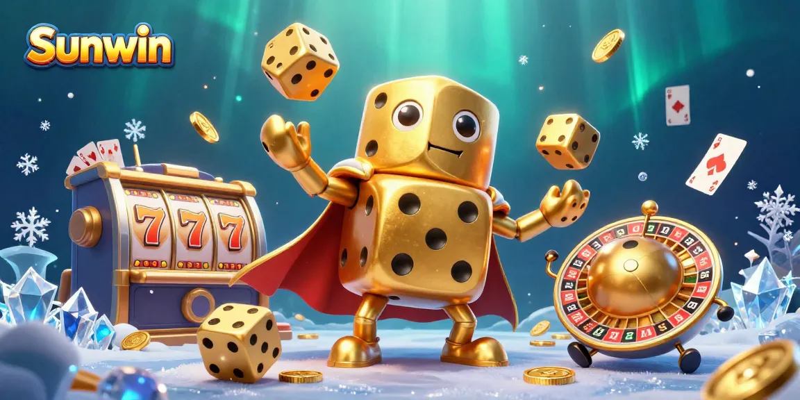 Experience exciting slot adventures with Sunwin as golden dice, cards, and coins come to life.