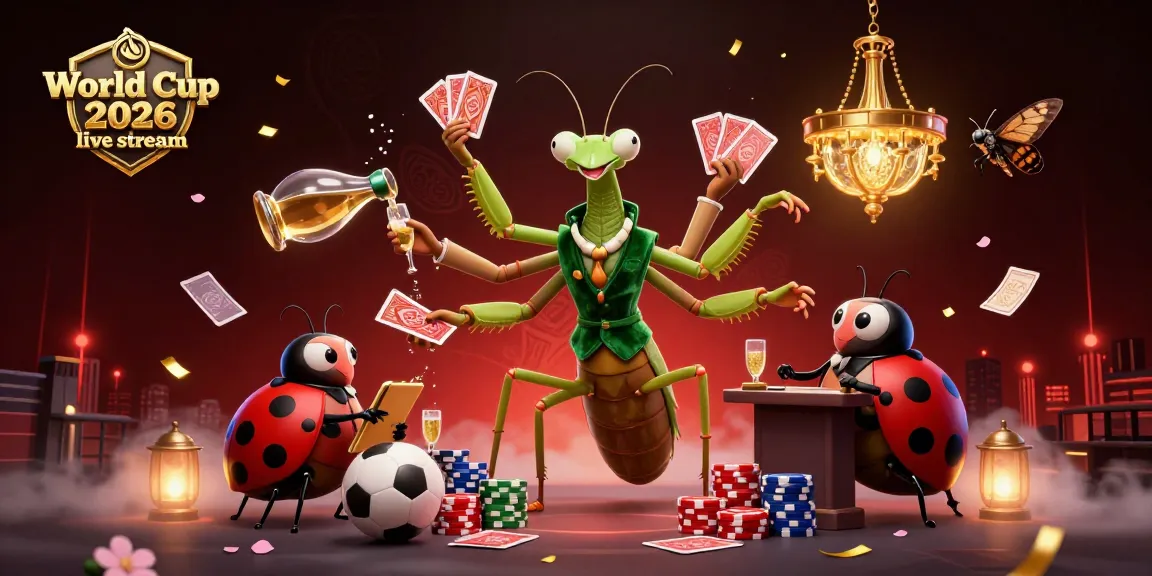 Experience the World Cup 2026 live stream with vibrant cartoon characters in a dynamic betting scene.