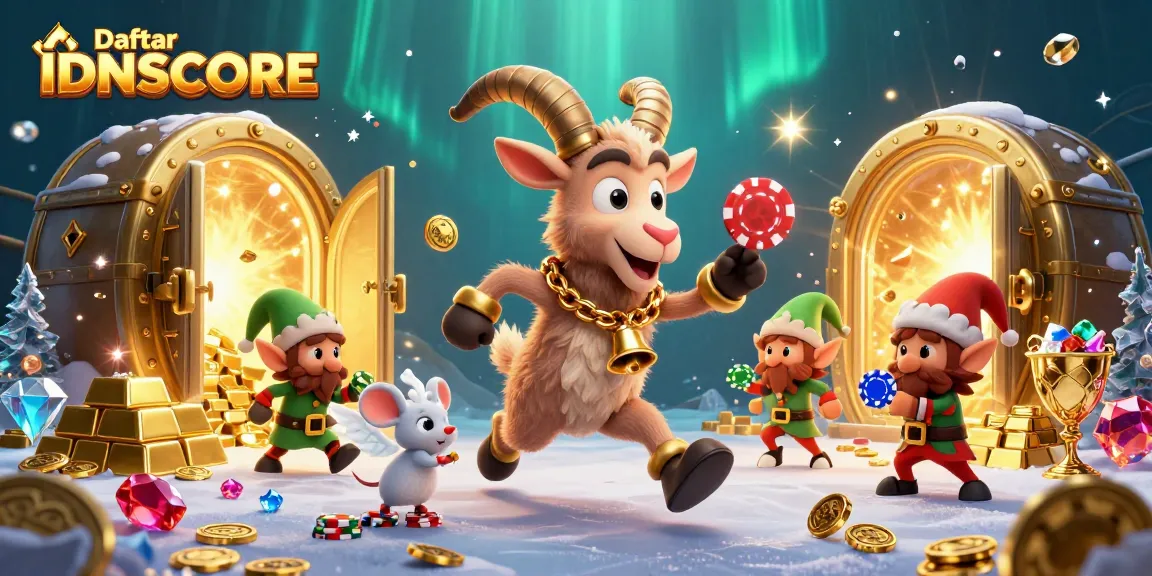 Engage with Daftar IDNSCORE for thrilling gaming adventures in a fun-filled casino scene.