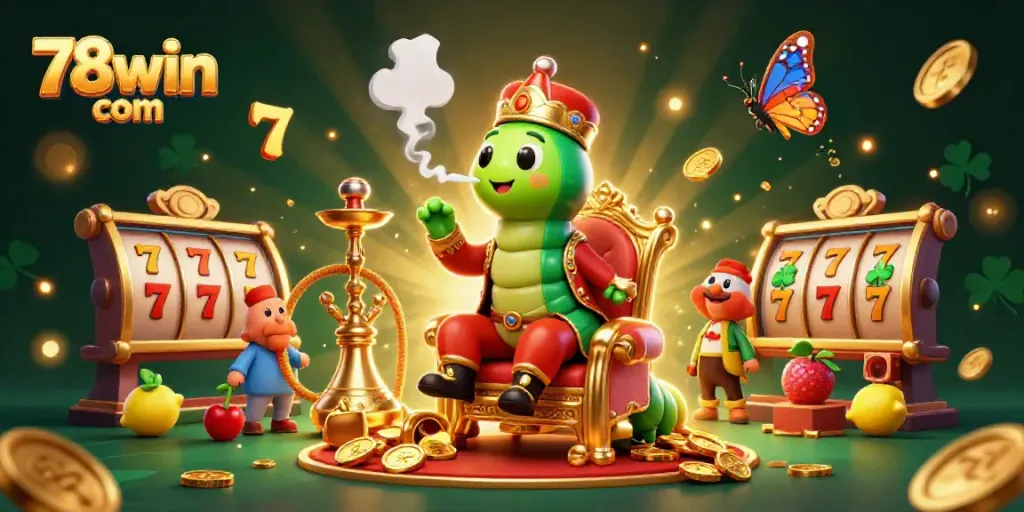 Engage with thrilling action featuring 78win com in a vibrant casino scene with slot reels and golden elements.
